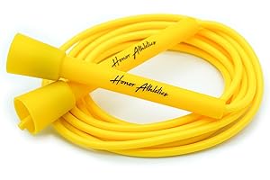 Honor Athletics | Adjustable 5mm PVC Boxing Jump Rope with Unbreakable Handles | Non-Kinking Skipping Rope for Men & Women | Pro Boxer Rope