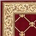 Patrician Trellis Red French European Formal Traditional 3x12 (2'7