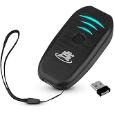 ScanAvenger Portable Mini-Wireless Bluetooth Barcode Scanner: Hand Scanners - Cordless, Rechargeable 1D &amp; 2D Scan Gun for Inventory Management Wireless, Handheld USB QR (1D&amp;2D Mini Barcode Reader)