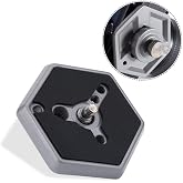 030-14 Hexagonal Quick Release Plate for RC0 1/4-20 Screw | For RC0 system, fits 3038 3039 3047 3055 3055S 3063, photo studio, material, 3049