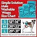 Simple Solution Washable Male Dog Diapers | Absorbent Male Wraps with Leak Proof Fit | Excitable Urination, Incontinence, or Male Marking | Medium | 3 Reusable Dog Diapers Per Pack