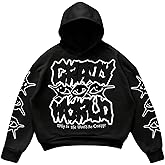 SOLY HUX Men's Graphic Hoodies Pullover Y2k Hooded Sweatshirts Hip Hop Shirts Streetwear