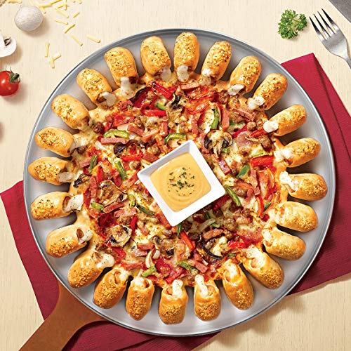 image for Stainless Steel Pizza Pan 13.39 inch - Deedro Round Pizza Tray Pizza B