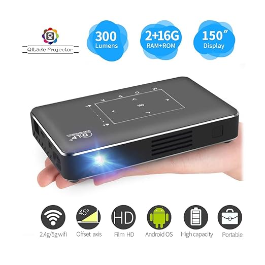 Mini Pico Projector portátil, Pocket Smart Phone DLP Android Video ...