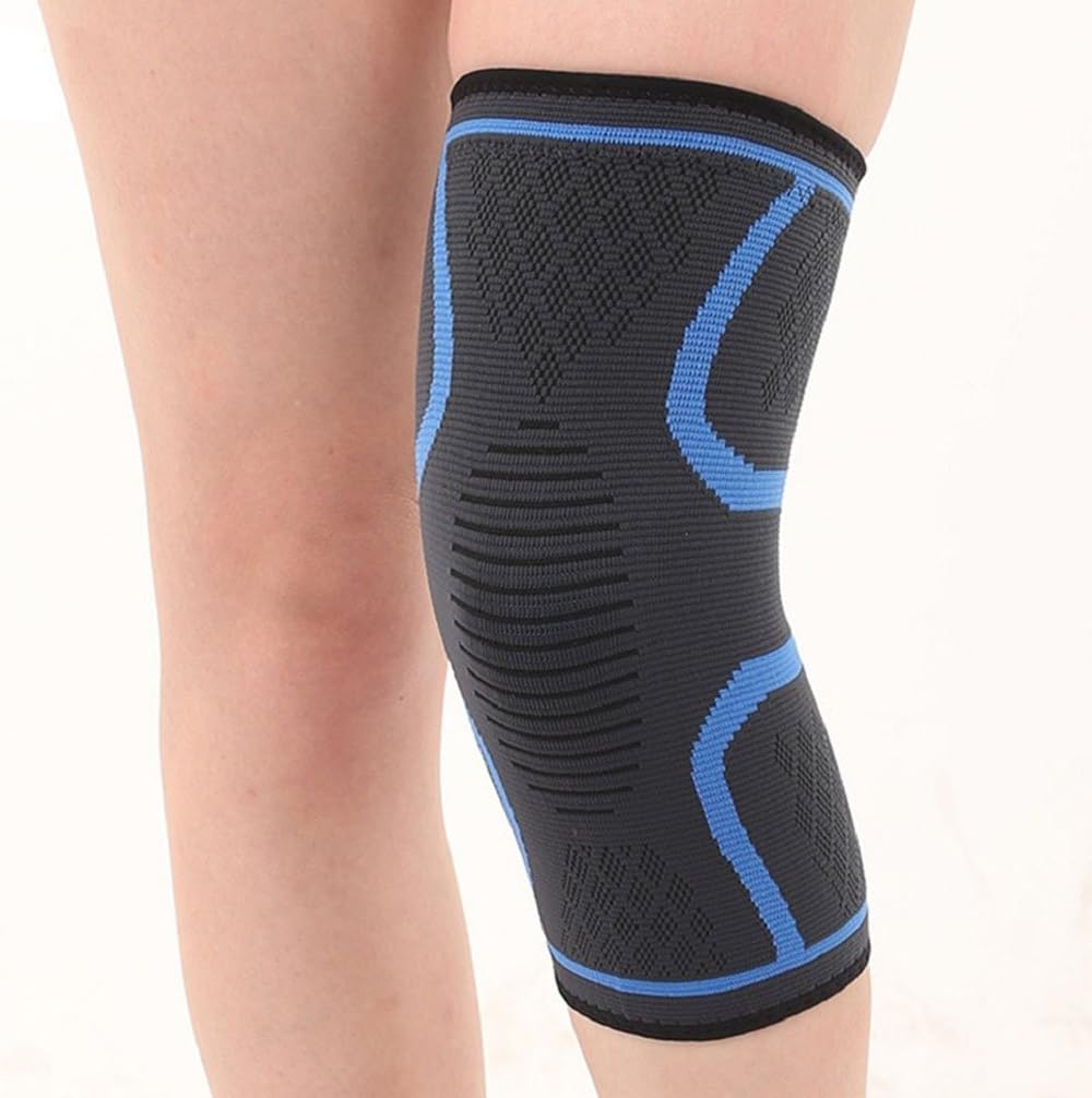 Haresle Knee Sleeve Support Compression Knee Brace Pain Relief for Sports Arthritis Joint Injury Recovery 1pc