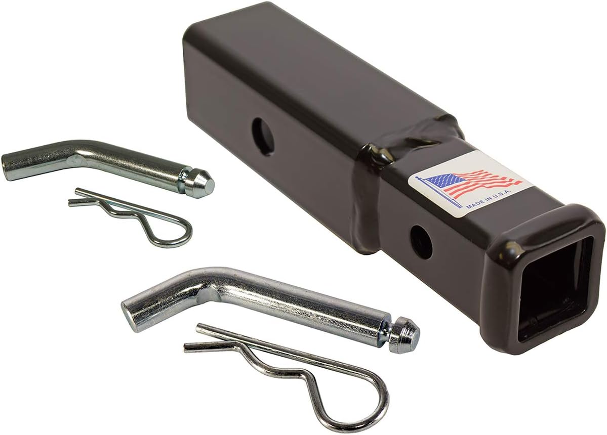 Receiver Hitch Adapter - 2 inch to 1.25 inch (RH-2125-A) Including Hitch Pins - Made in U.S.A.