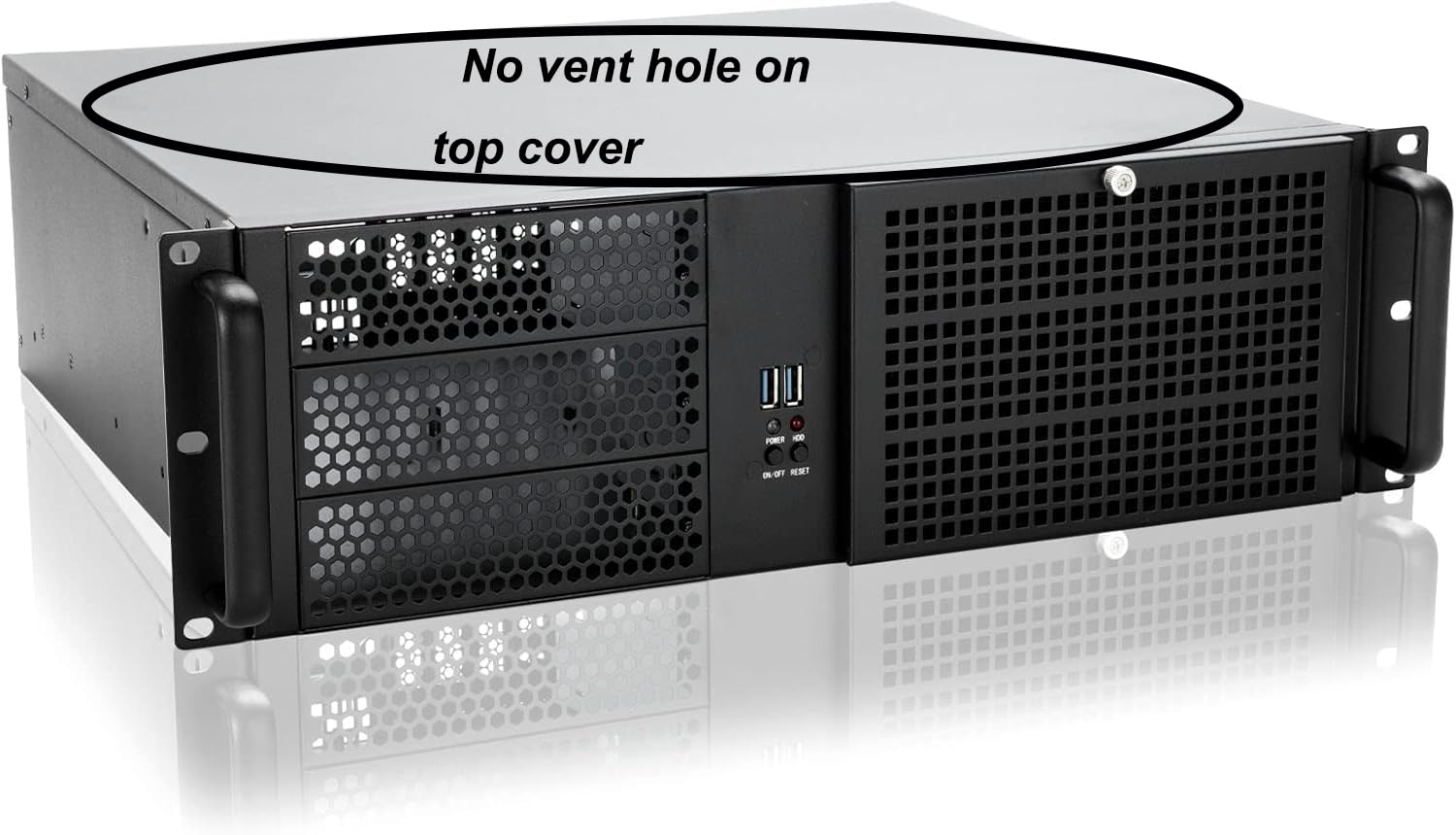 RackChoice 3u Rackmount Server Chassis MATX/Mini-ITX 3x5.25 Support PS2 PSU w/Side 80mm or Bottom 120mm Fan or SFX PSU (Need to use The braccket in Screw Box), dust Filter Front Easy maintenace