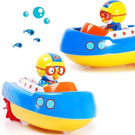 Amazon Pororo ペンギン 水陸両用ボートのおもちゃ バスタブ時計仕掛け おもちゃ 泳い 赤ちゃん お風呂 おもちゃ 水艦 ベビーシャワーの 子供のため 水のおもちゃギフト贈り物 並行輸入品 お風呂用おもちゃ おもちゃ