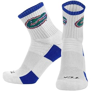 NCAA Quarter Length Socks College Fan Apparel - Mens and Womens USA Made