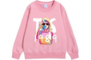 JYSwoshoe Taylor Sweatshirt for Kids Girls Casual Pullover Hooded Oversized Taylor Concert Sweatshirt for Teen 6-14 Years