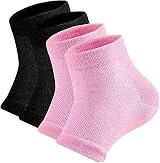 CGBOOM Moisturizing Gel Heel Socks 2 Pairs Toe Open Soft Ventilated view 1