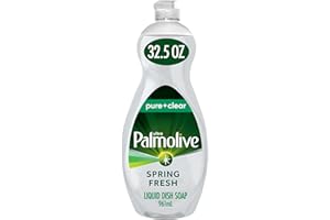 Palmolive Ultra Pure + Clear Liquid Dish Soap, Spring Fresh Scent, 32.5 Fluid Ounce