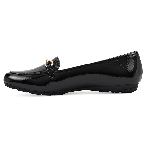 CLIFFS BY WHITE MOUNTAIN WOMEN’S GLOWING CUSHIONED LOAFER FLAT, BURGUNDY/PATENT, 8.5 M