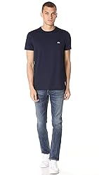 Lacoste Mens Short Sleeve Crew Neck Pima Cotton