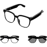 MSCGLYXGS Ai Smart Glasses with Camera and Bluetooth - 8MP HD Video Recording, Real-Time Translation, with Color-Changing Lenses for Travel, Sports, Outdoor Use
