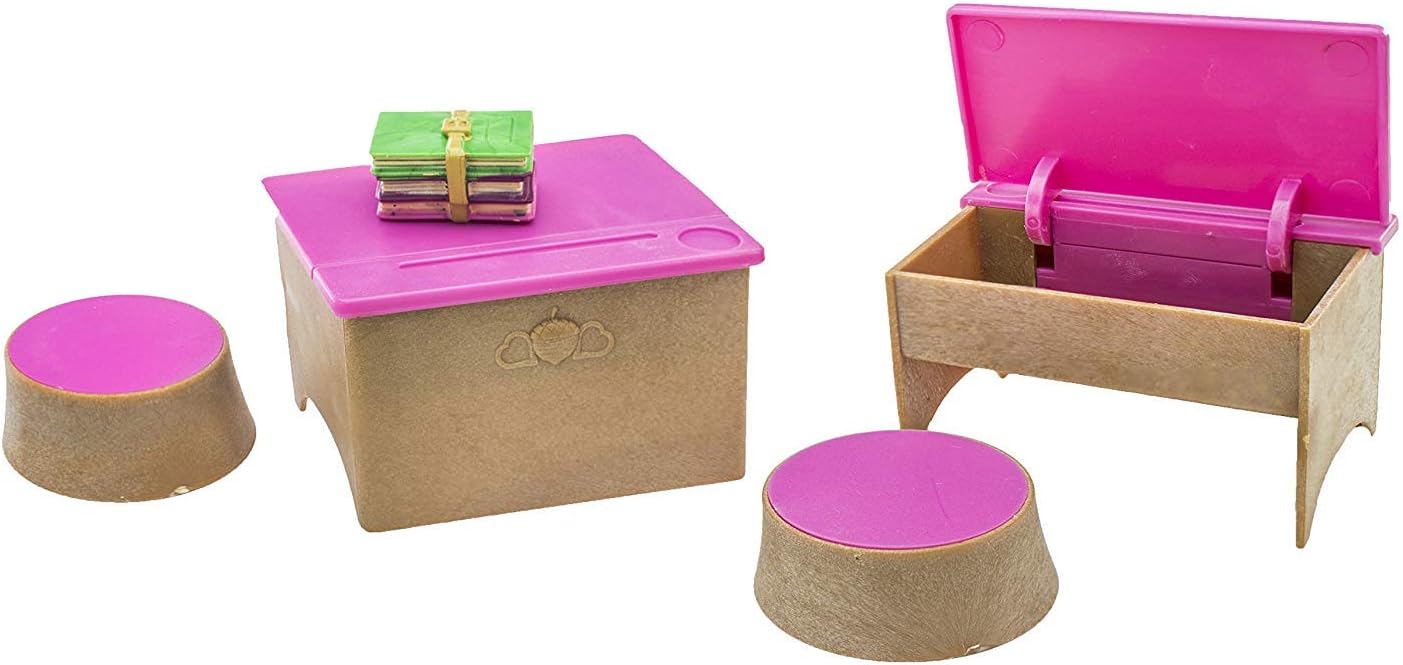 Li'l Woodzeez - Classroom & Playground Set, 20 Pieces Miniature Dollhouse Furniture & Accessories for Imaginative Pretend Play 3+ Years - Image 4