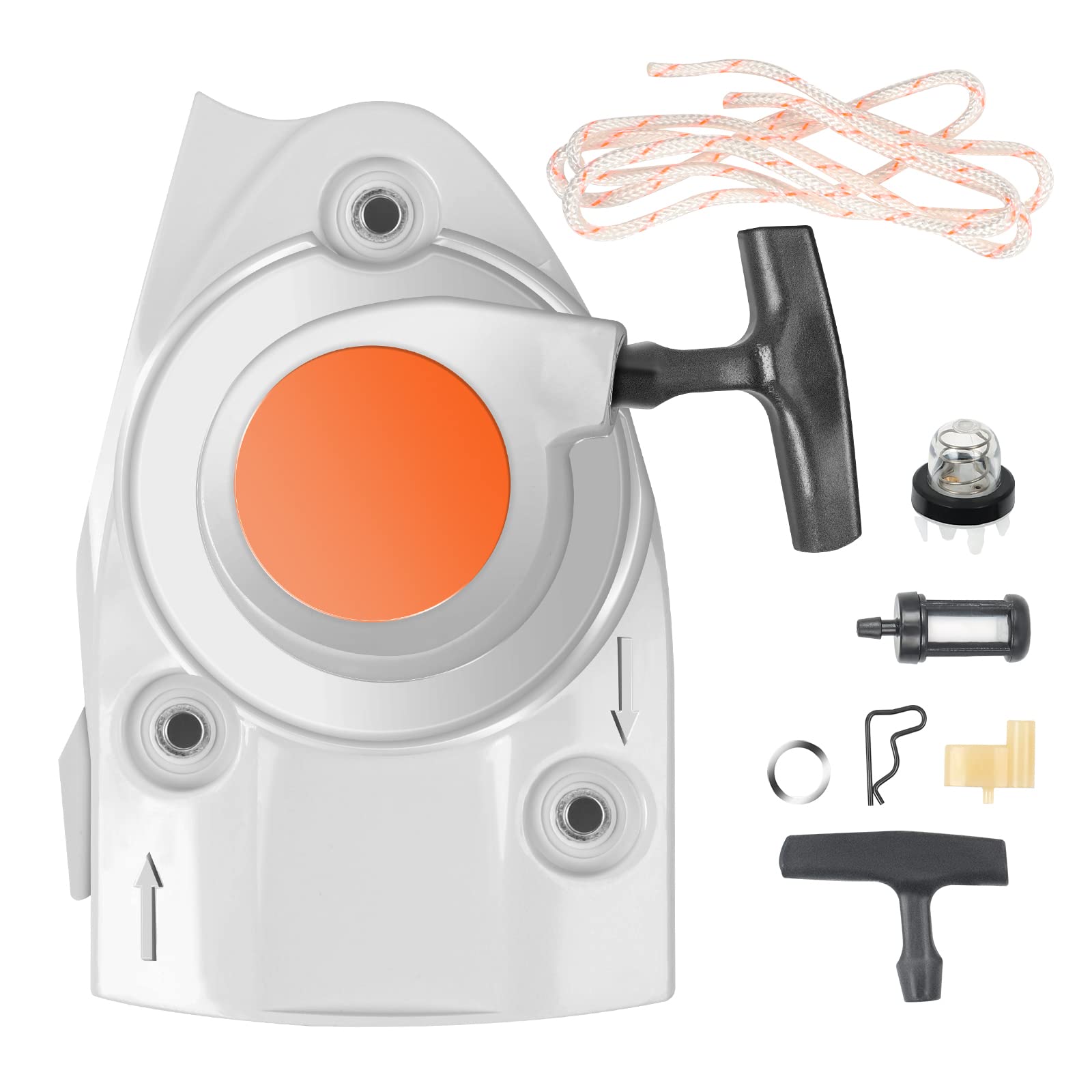 MaxEarn Recoil Starter Assembly with Extra Pull Cord for STIHL TS410 TS420 TS480i TS500I OEM 4238 190 0300, Recoil Pull Starter, Concrete Cut Off Cutquik Saws