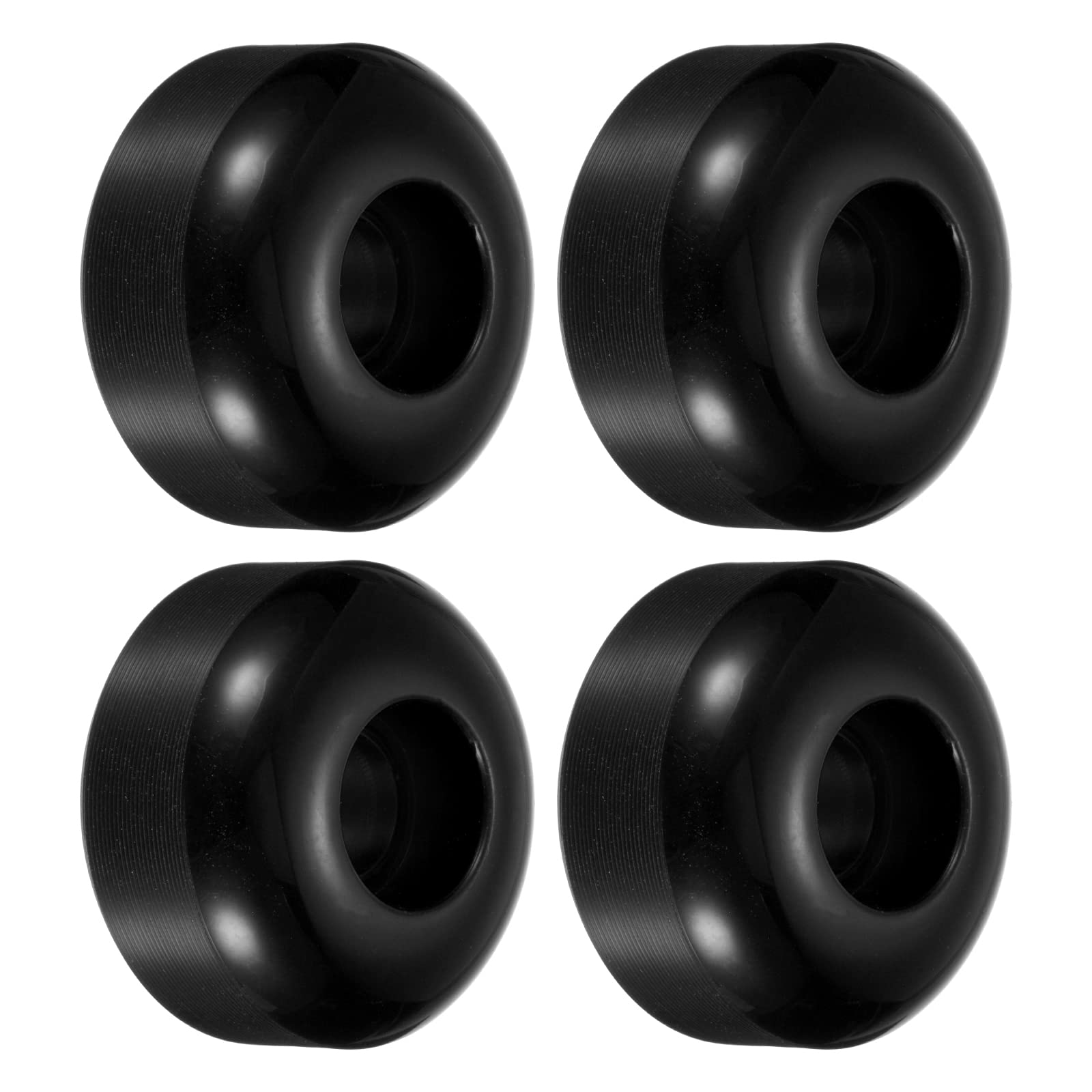 PATIKIL 52mm Skateboard Wheel, 4 Pack Street Wheels for Skateboards Cruiser Wheels Replacement 95A, Black