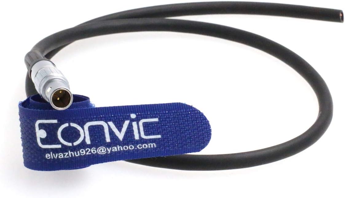 EONVIC 0B 2 Pin Male to Flying Leads Power Cable For Teradek/ARRI Alexa/RED Camera Monitor 18 Inch - Image 3