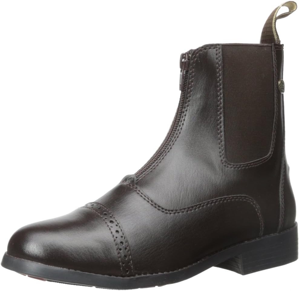 EQUISTAR Women's Zip Paddock Boot Brown 7 1/2 M US
