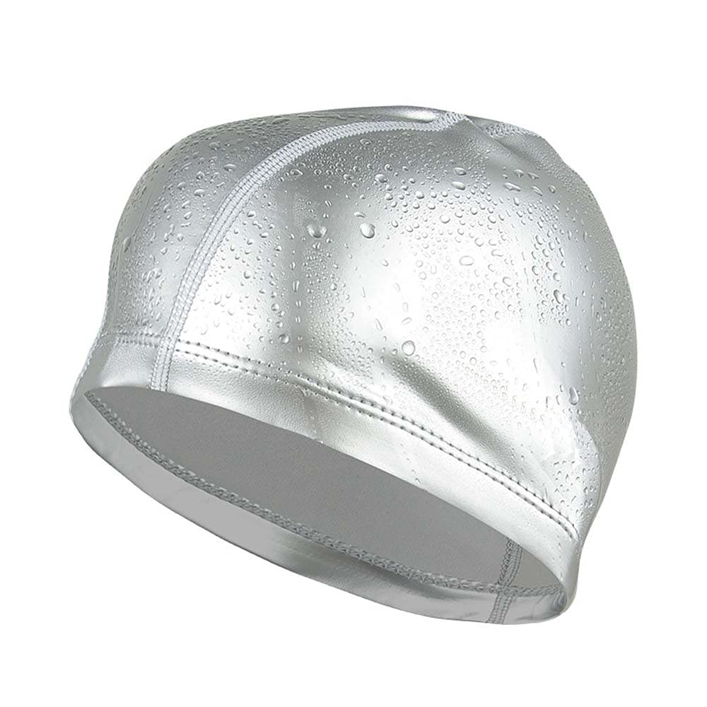 SHESHY Swimming Cap, Bathing Cap, Flexible Cap Swimming Hat, Nylon Spandex Fabric Cotton PU Fiber Swim Cap for Men Women Kids