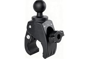 Arkon 1'' Ball Mount Adapter with Small Tough-Claw Clamp, Compatible with RAM and 1" Ball Systems from iBolt and Tackform Ent