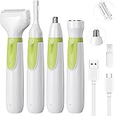 Electric Razor for Women- 4 in 1 Electric Shaver for Women, Wet & Dry Bikini Trimmer and Facial Hair Remover,Eyebrow Razors Nose Hair Trimmer Rechargeable Personal Trimmer Groomer for Body Hair 8868