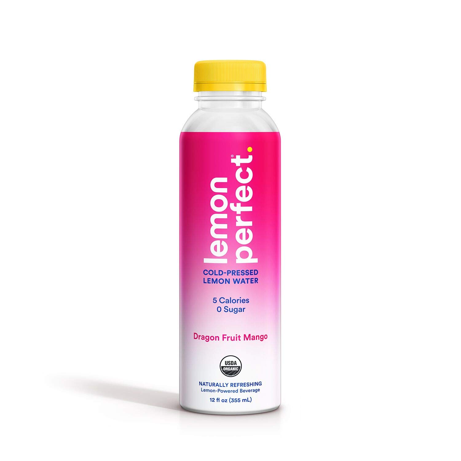 Lemon Perfect, Organic Cold-Pressed Lemon Water, Dragon Fruit Mango, Full of Flavor, Hydrating Electrolytes, Essential Antioxidants, Zero Sugar, 100% Vitamin C, Keto Certified