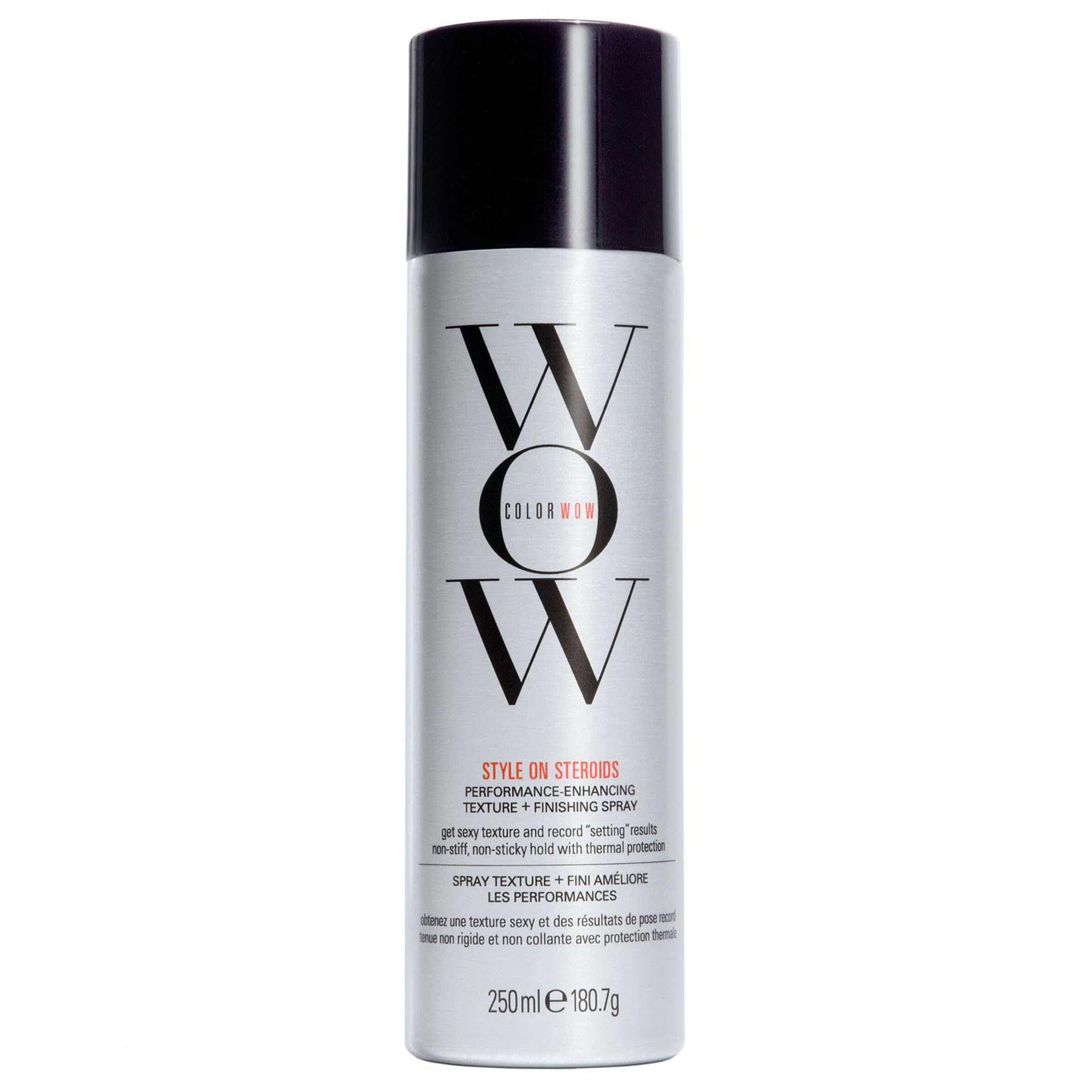 COLOR WOW Style on Steroids Performance Enhancing Texture Spray for Long-Lasting Volume, Style Hold, and Curl Support Without Dulling or Stickiness, 250ml