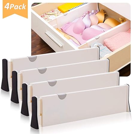 Amazon Com Aprata Drawer Dividers Adjustable Dresser Organizer