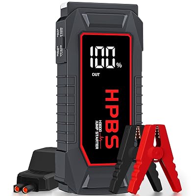 HPBS Car Battery Jump Starter, 5500A Peak Jump Starter Battery Pack for Up to All Gas and 10L Diesel Engines, 12V Portable Jump Starter Box with 3.0" LCD Display