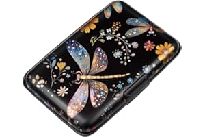 COCO ROSSI Mini Credit Card Holder for Women or Men,RFID Blocking Slim Hard Card Case ID Case Travel Wallet