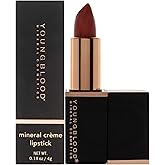 Youngblood Mineral Creme Lipstick - Smolder for Women - 0.14 oz Lipstick