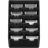 Yiyiring 1 Pack Black Clipper Blade Holder 10 Slot Clipper Razor Blade Rack Storage Tray Caddy Grooming and Barber Holder Organizer Case and Stylist Station Accessories