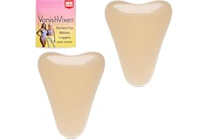 VanishVixen Petite Silicone Anti-Camel Modesty Toe Concealer – XS 2-Pack – Seamless, Reusable, Self-Adhesive Covers for Swimsuit, Leggings & Activewear to Cover Frontal Wedge Camal Toe