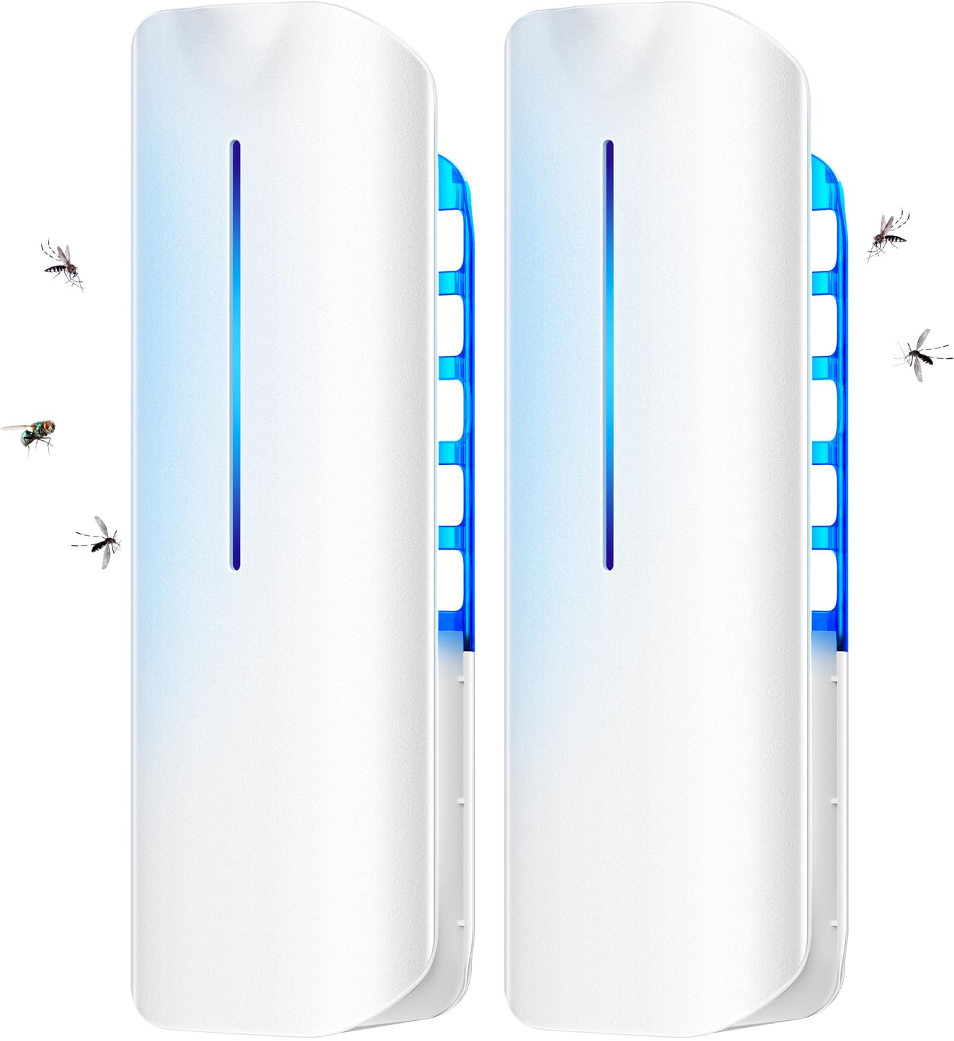 Photo 1 of Fruit Fly Traps Indoor for Home: Plug in Mosquito Bug Zapper Gnat Moth Catcher with 9W Night UV Light, 2 Devices 20 Sticky Glue Board Refills for Indoors Flying Insect Trap
