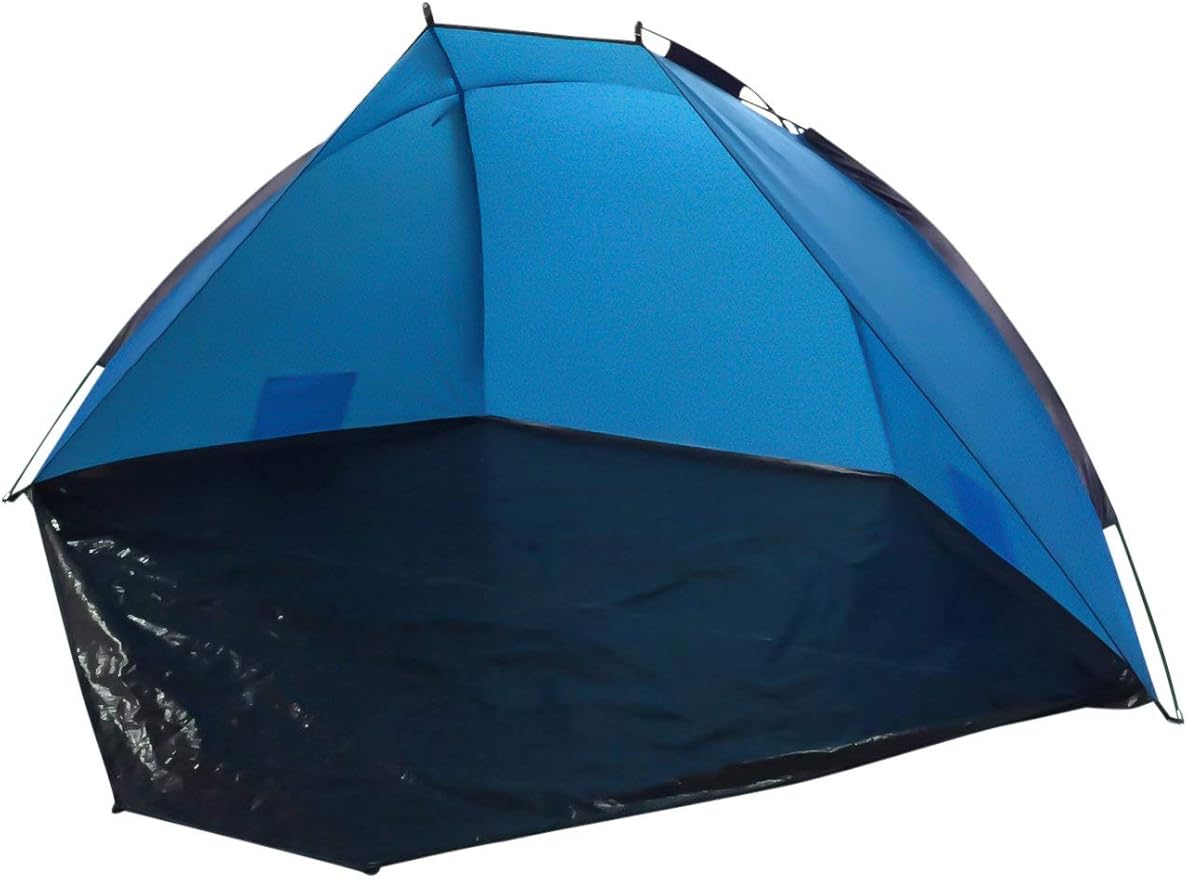 Mountain Warehouse Large Beach Shelter UPF40+ Beach Tent, Lightweight Sun Tent Turquoise
