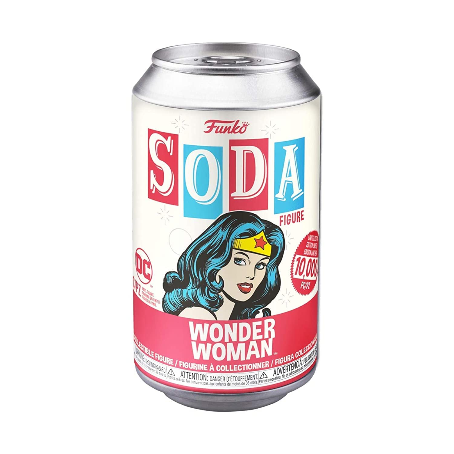 Funko Vinyl SODA, DC, Wonder Woman, 1/6 Odds for Rare Chase Variant, DC Comics, Collectable Vinyl Figure, Gift Idea, Official Merchandise, Toys for Kids & Adults, Comic Books Fans