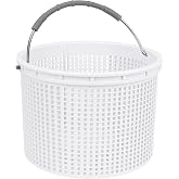 7'' Inground Skimmer Basket Replacement for Hayward Pool Filter SP1082CA | 316 Stainless Steel Handle with Rubber Grip, Built-in Weight I Fit SP1082/1083/1084/1085/1086/1075/1075t skimmers basket