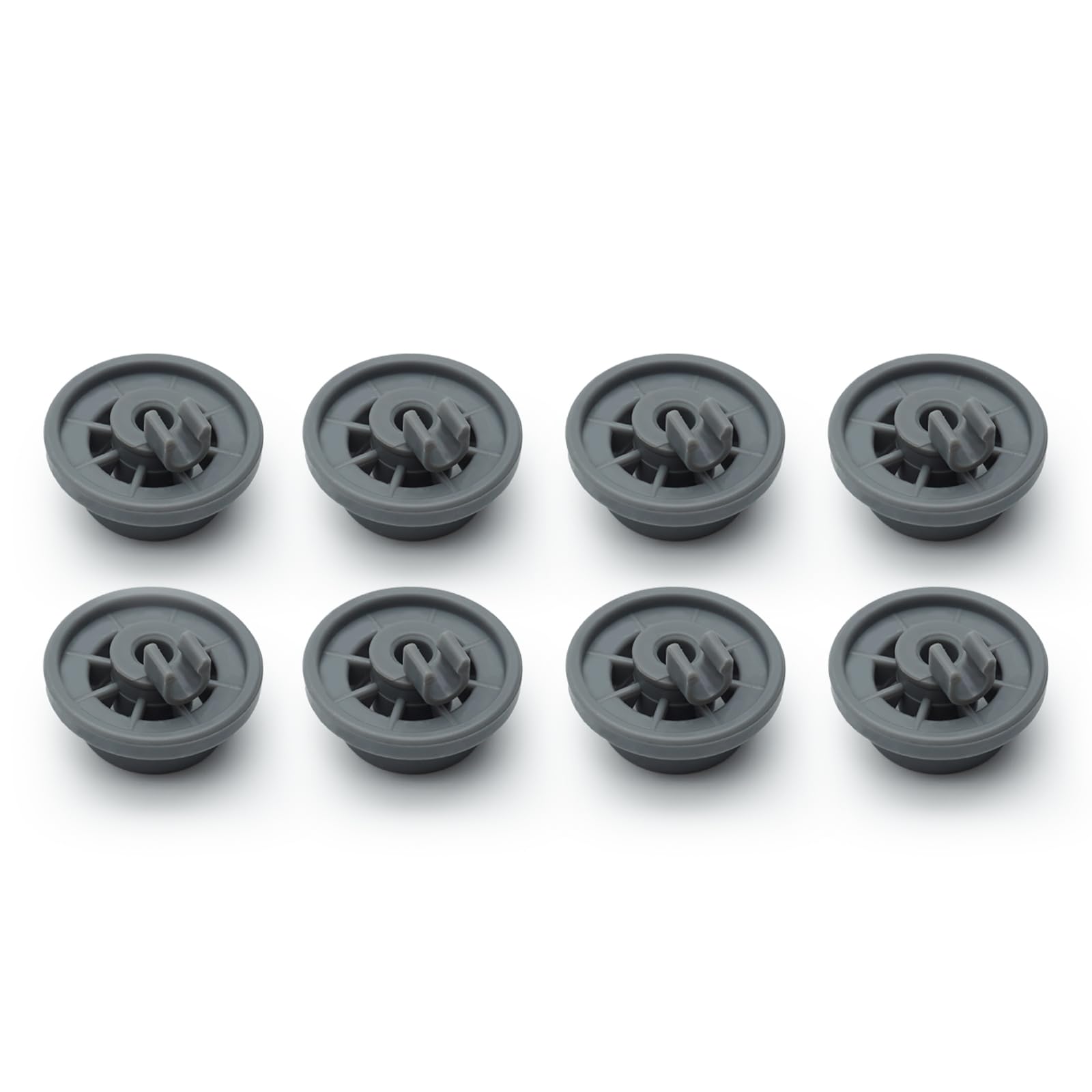Photo 1 of 12004485 Dishwasher Lower Rack Wheel for Bosch Kenmore Thermador Gaggenau Dishwashers, Replacement Lower Dish Rack Wheel and Axle Assembly, 12029919 10004343 00617087, Pack of 8