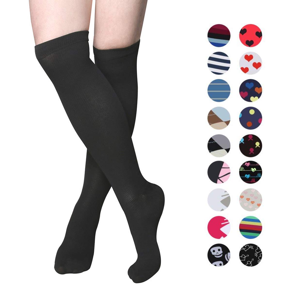 Womens Graduated Medical Compression Socks Running Nurse Diabetic Athletic Diabetic Stockings #womens #running #socks