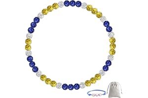 LMUWECNO Men's Beaded Baseball Necklace, Bling Ice Collection, 16”-20” Inches, Ideal for Baseball Teams and Enthusiasts