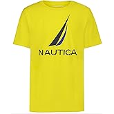 Nautica Boys Short Sleeve J-Class Logo Crew Neck T-Shirt, Soft, Comfortable, Relaxed Fit