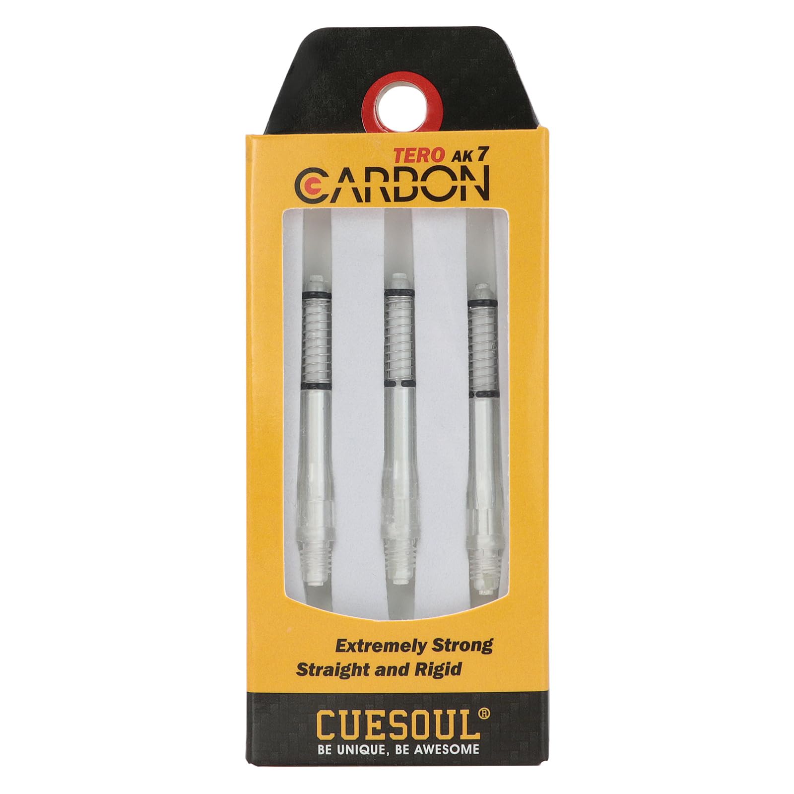 CUESOUL TERO AK7 Carbon Dart Shafts/Stem Built-in Spring Telescopic,Set of 3 pcs