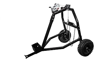 MOTOALLIANCE IMPACT IMPLEMENTS® 2500lb HD Log Hauler Skidder Arch with Skid Plate for Tree Removal in Woods and Forest Land.