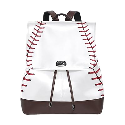 baseball leather backpack