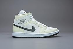 Nike Women's WMNS Air Jordan 1 Mid Trainers, Beige, 6