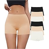 LALESTE Seamless Boyshorts Panties for Women No Show Boxer Shorts Briefs Panties Soft Stretch Ladies Boy Shorts 6 Pack