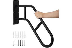 Aduanbang Hand Rails for Outdoor Steps & Elderly,U-Shape Wall Mount Stair Railing, Porch, Deck, Garage & Garden Grab Bar, 1 Pack Safety Handle