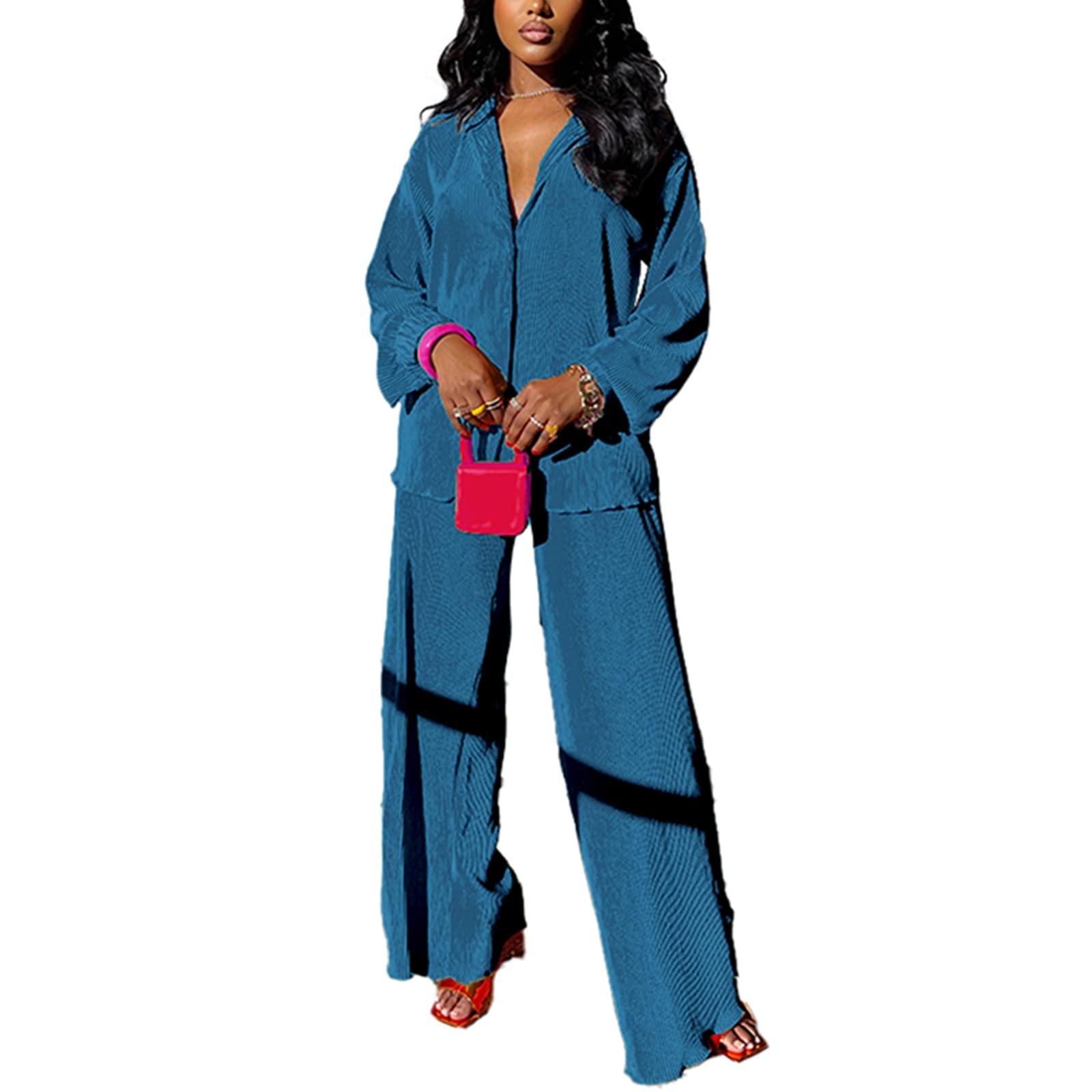 kaimimei Casual 2 Piece Outfit for Women - Linen